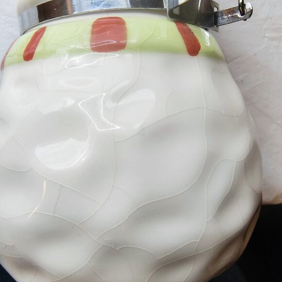 Boston Warehouse Snowman Ceramic Canister Holiday Kitchen Décor - Picture 10 of 12